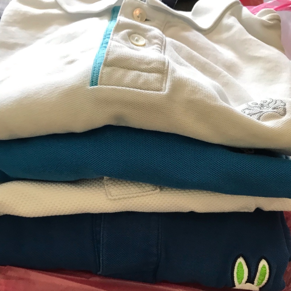 Lot of 4 psycho bunny shirts